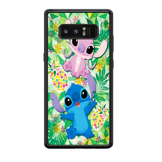 Stitch and Angel Fruit Samsung Galaxy Note 8 Case