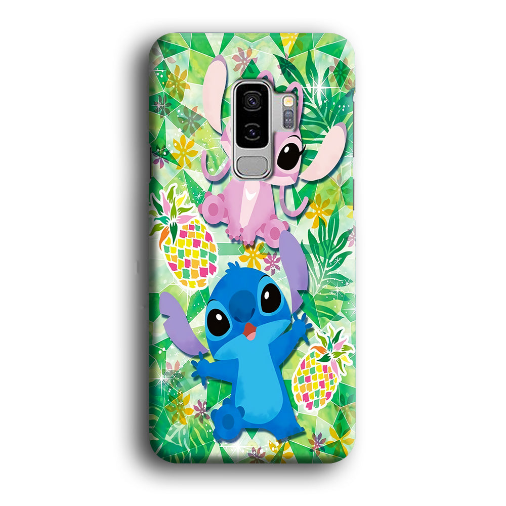 Stitch and Angel Fruit Samsung Galaxy S9 Plus Case