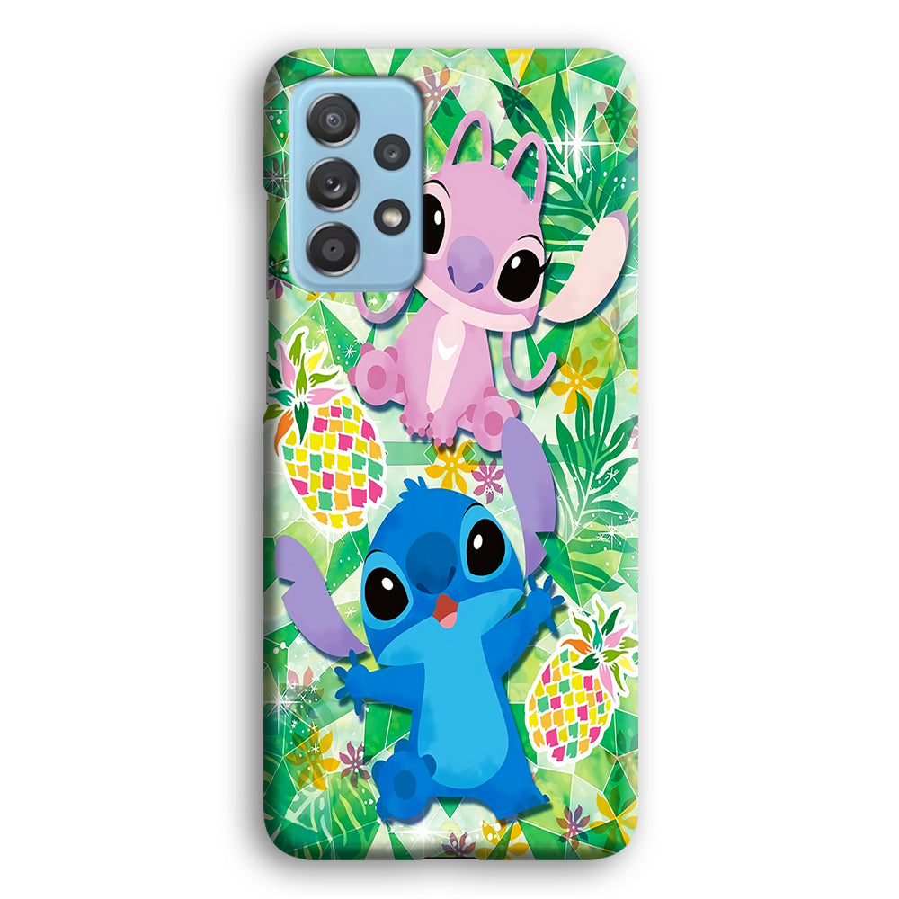 Stitch and Angel Fruit Samsung Galaxy A52 Case