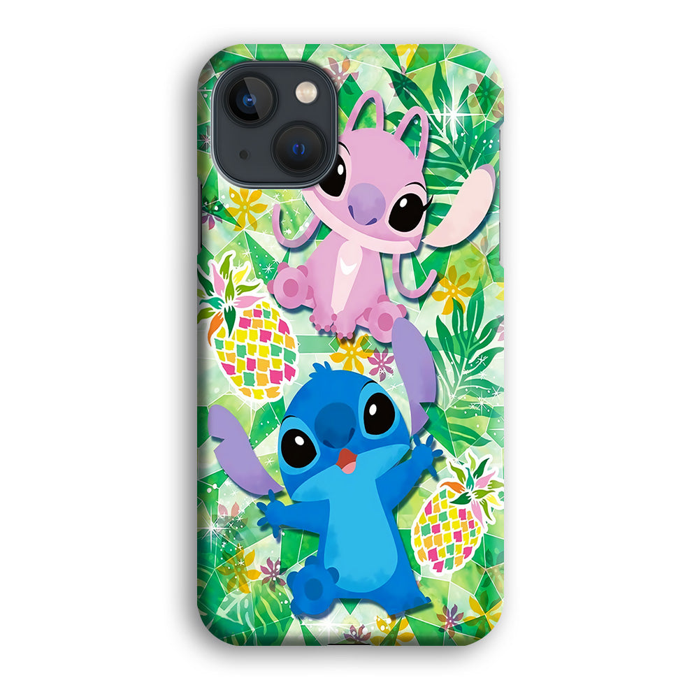 Stitch and Angel Fruit iPhone 14 Case