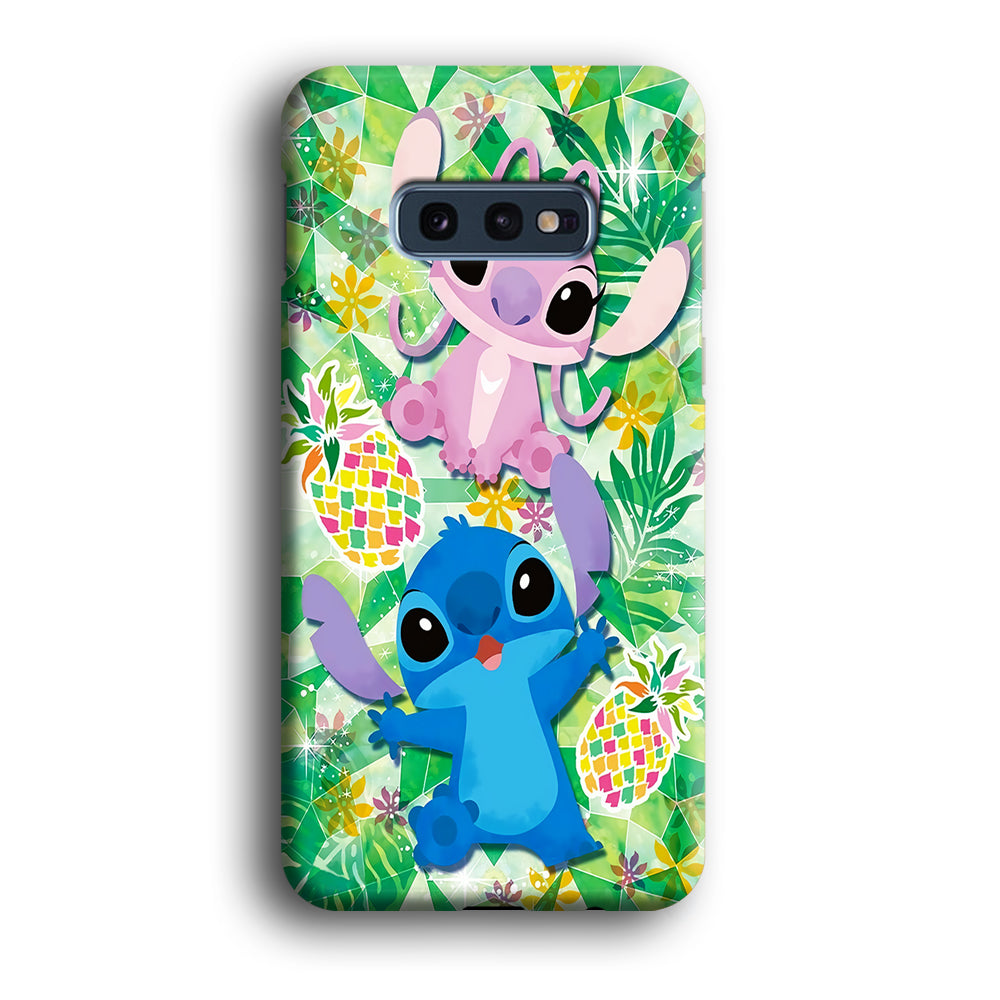 Stitch and Angel Fruit Samsung Galaxy S10E Case