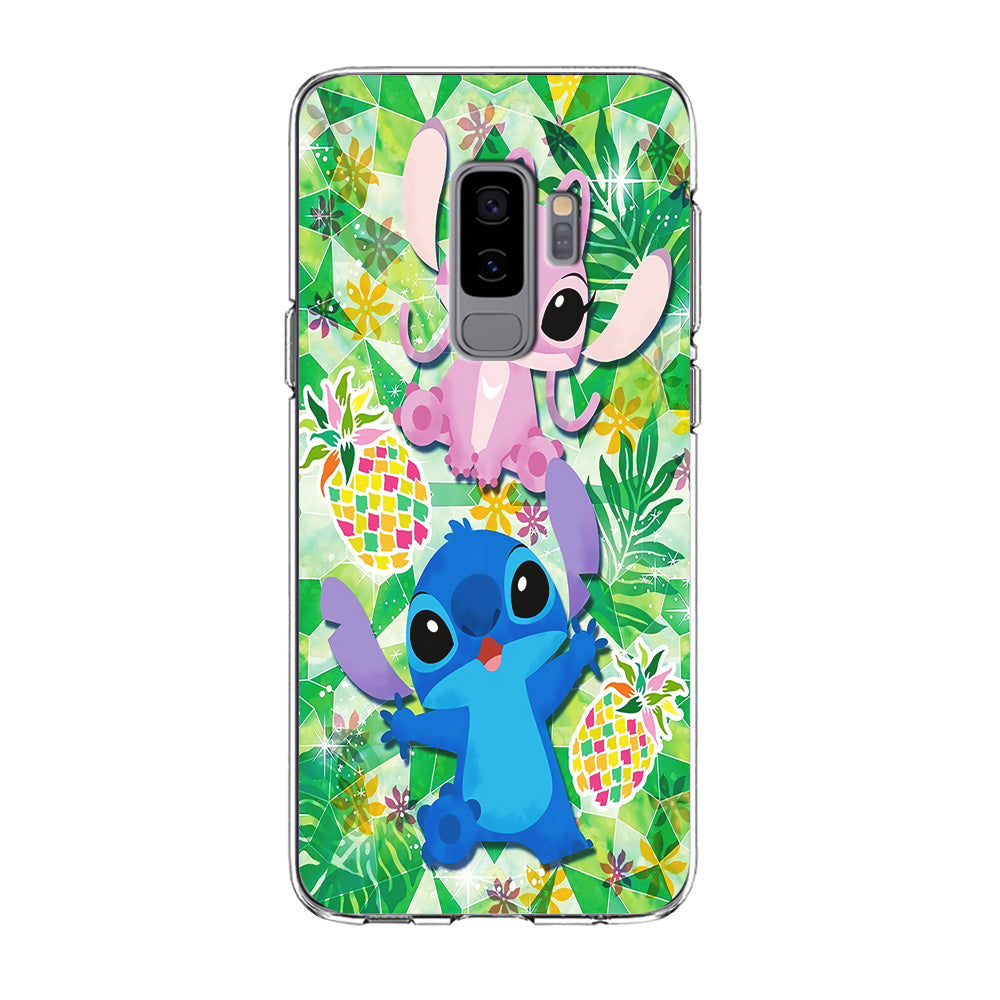 Stitch and Angel Fruit Samsung Galaxy S9 Plus Case