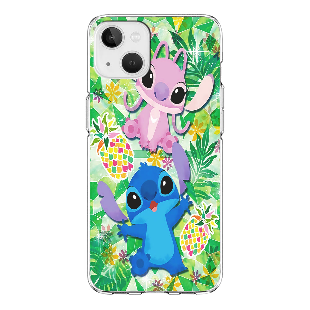 Stitch and Angel Fruit iPhone 14 Case
