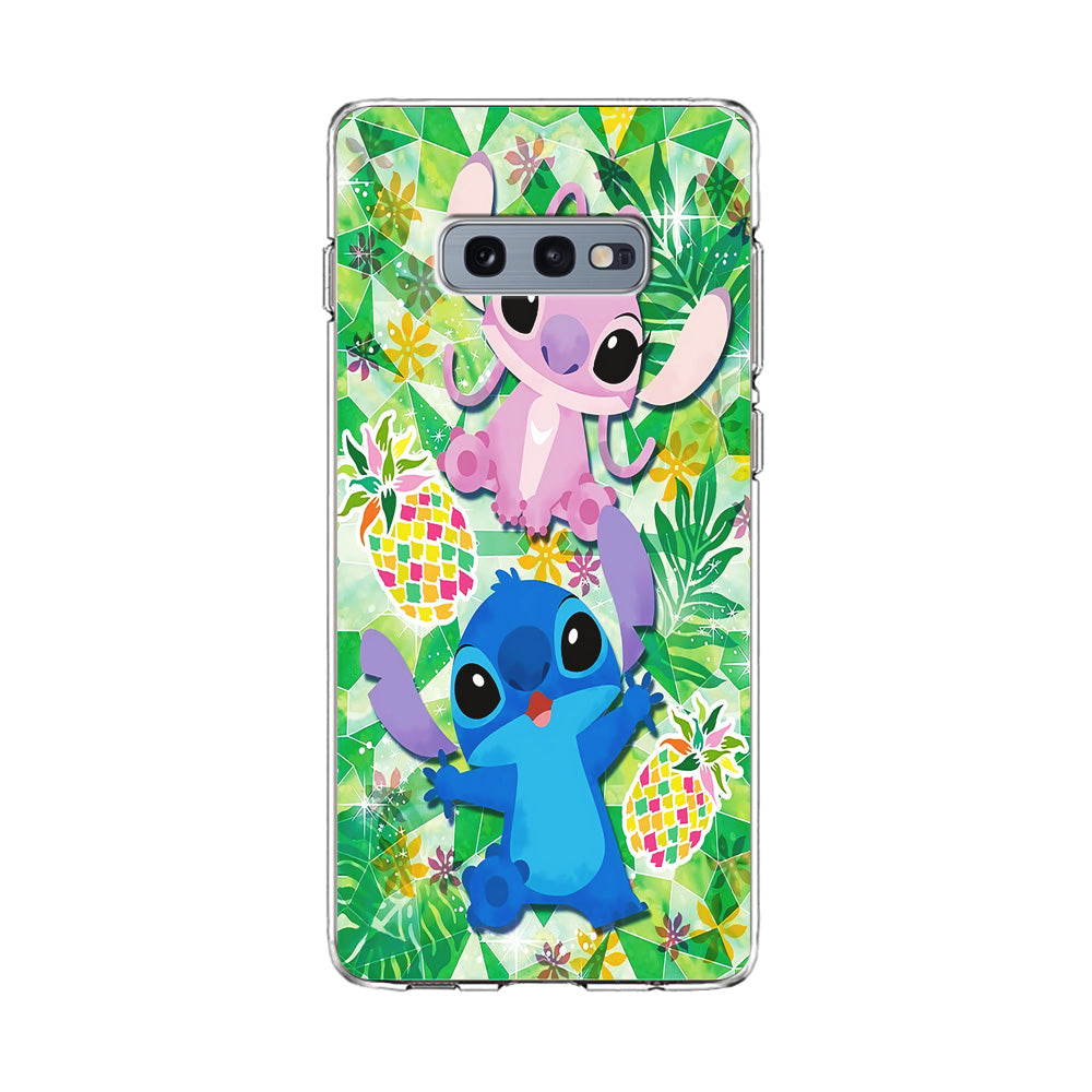 Stitch and Angel Fruit Samsung Galaxy S10E Case