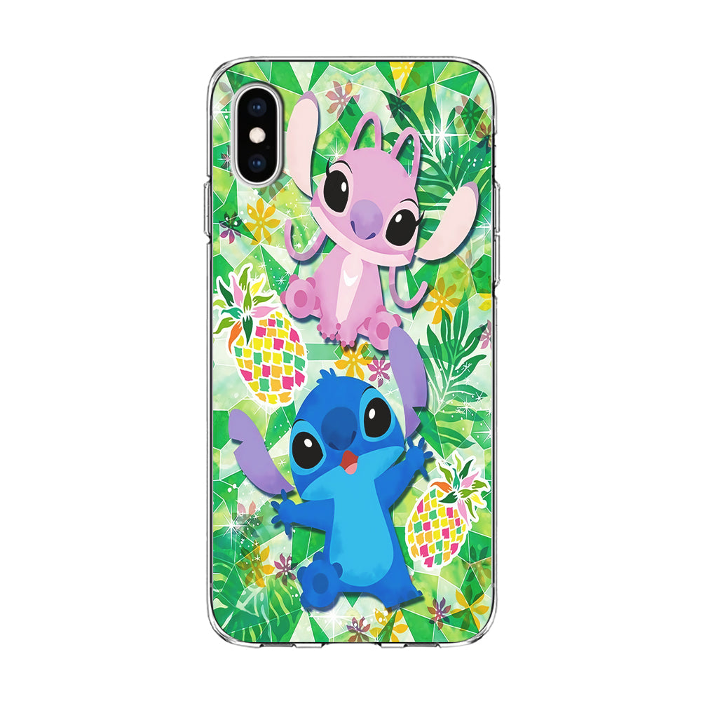 Stitch and Angel Fruit iPhone X Case