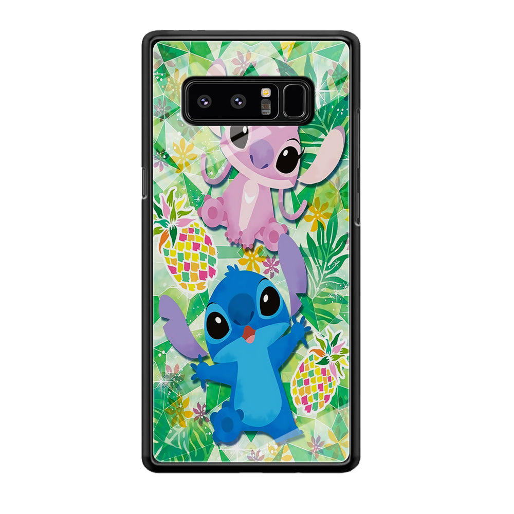 Stitch and Angel Fruit Samsung Galaxy Note 8 Case