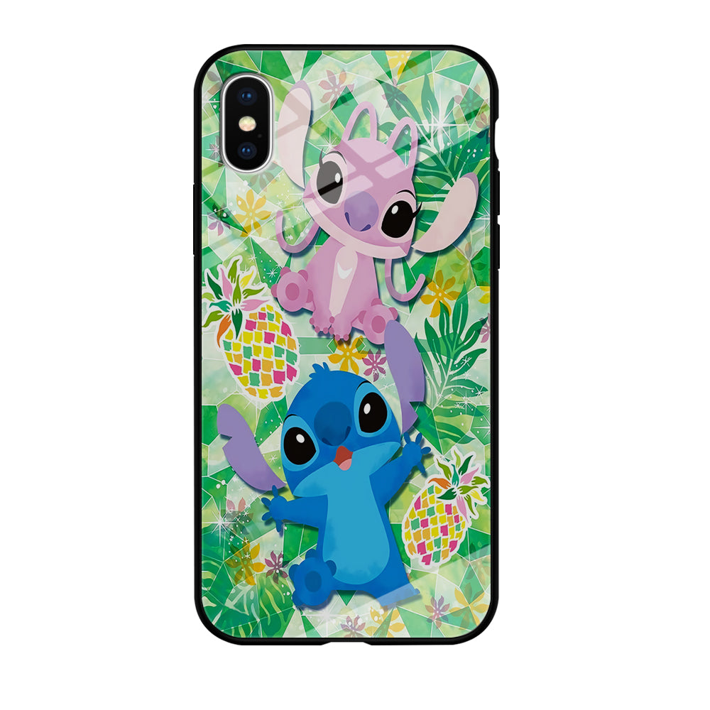 Stitch and Angel Fruit iPhone X Case