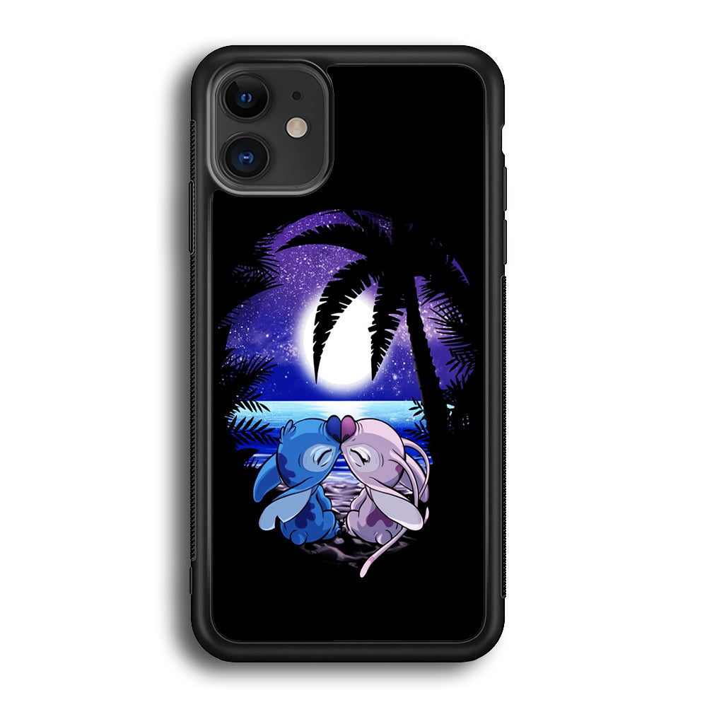 Stitch and Angel Kissing iPhone 12 Case