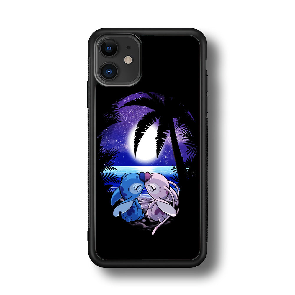 Stitch and Angel Kissing iPhone 11 Case