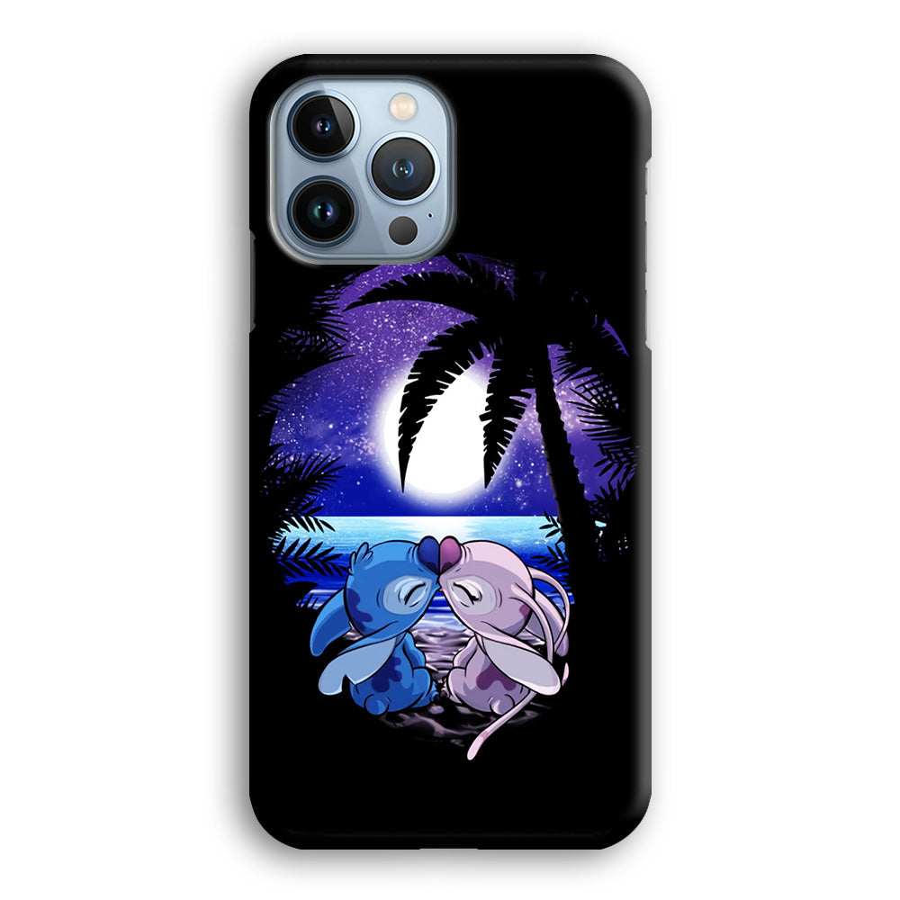 Stitch and Angel Kissing iPhone 14 Pro Case