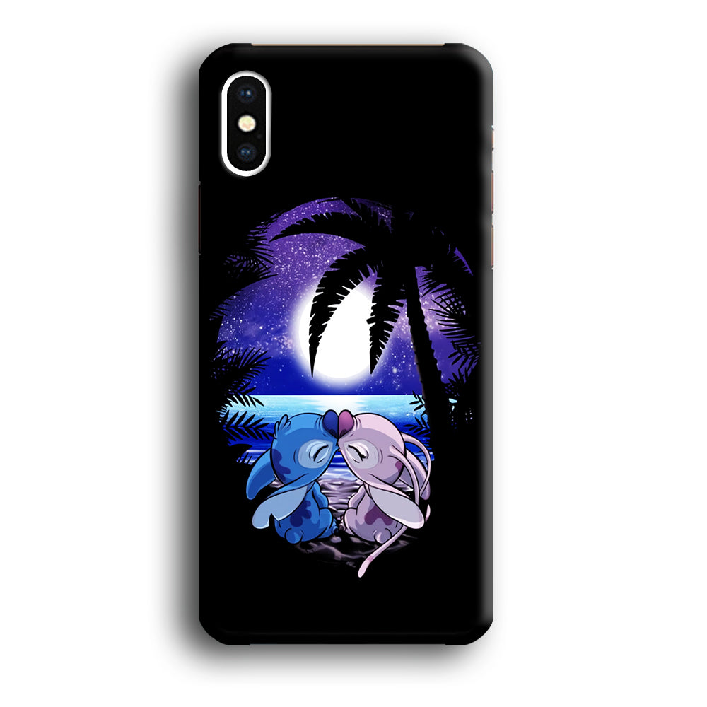 Stitch and Angel Kissing iPhone Xs Max Case