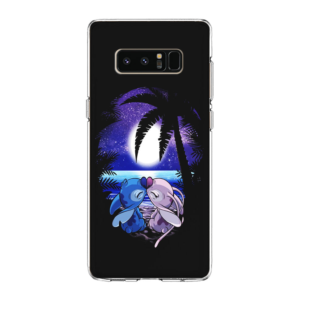Stitch and Angel Kissing Samsung Galaxy Note 8 Case