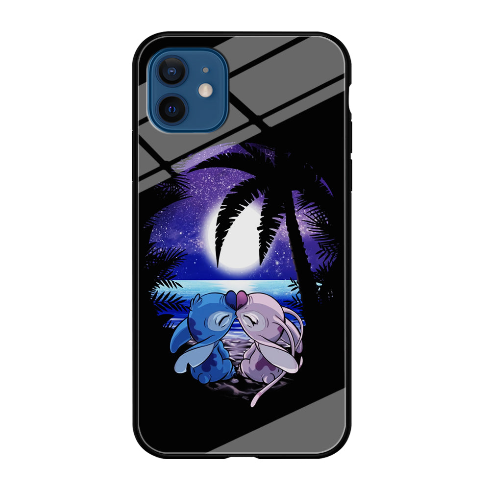 Stitch and Angel Kissing iPhone 12 Case