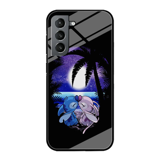 Stitch and Angel Kissing Samsung Galaxy S24 Plus Case-Phone Case-Tempered Glass Case-Altracase