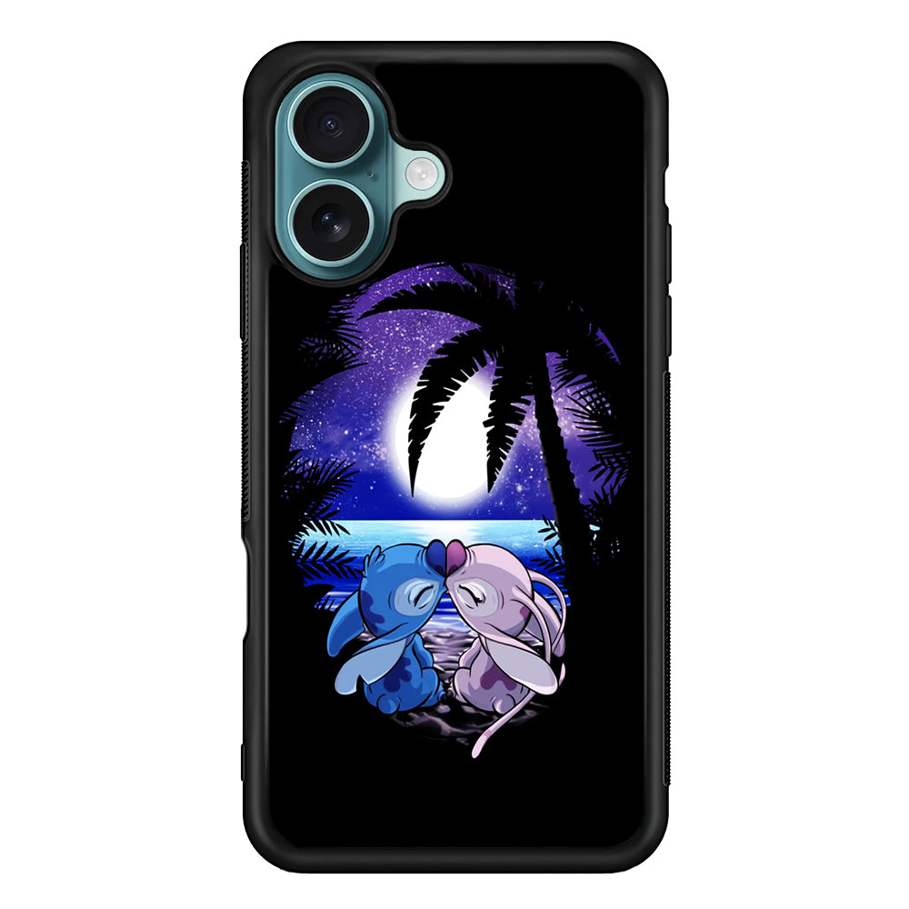 Stitch and Angel Kissing iPhone 16 Plus Case - Altracase