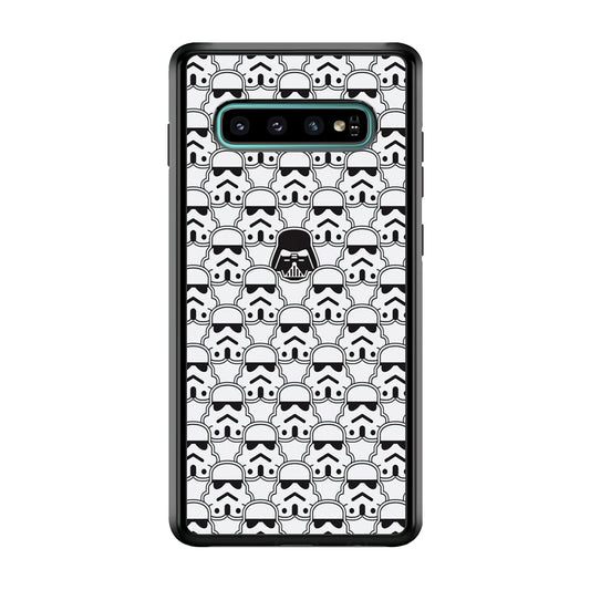 Stormtrooper Face Pattern Star Wars Samsung Galaxy S10 Case