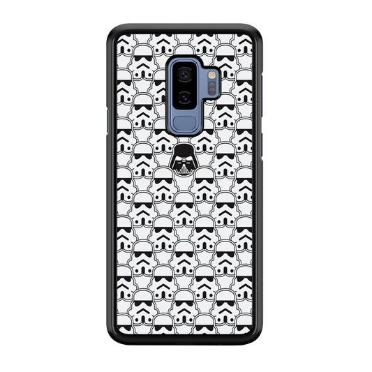 Stormtrooper Face Pattern Star Wars Samsung Galaxy S9 Plus Case