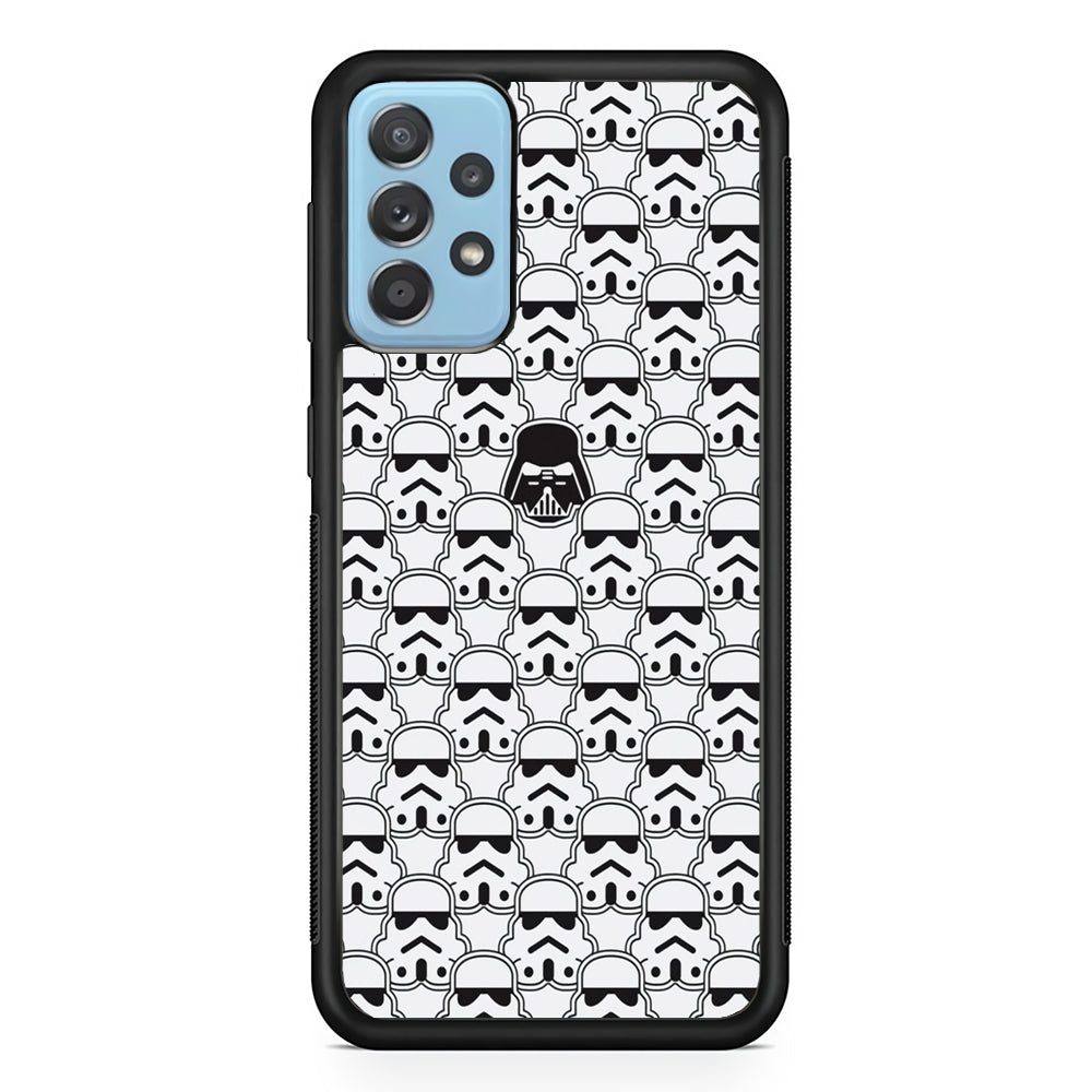 Stormtrooper Face Pattern Star Wars Samsung Galaxy A52 Case