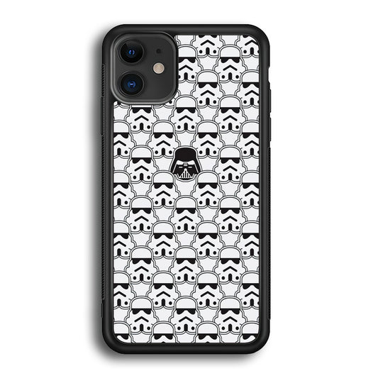 Stormtrooper Face Pattern Star Wars iPhone 12 Case