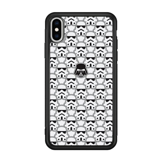 Stormtrooper Face Pattern Star Wars iPhone Xs Case