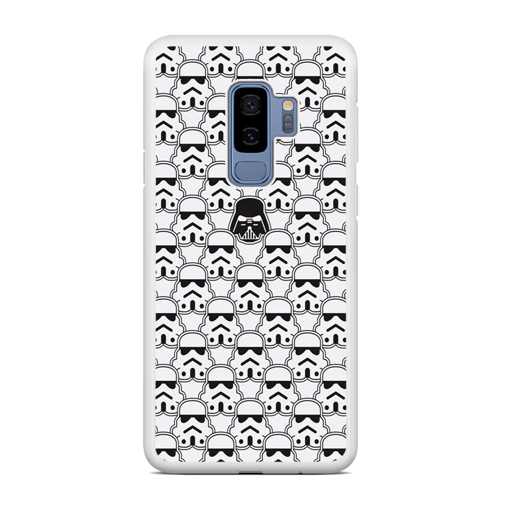 Stormtrooper Face Pattern Star Wars Samsung Galaxy S9 Plus Case