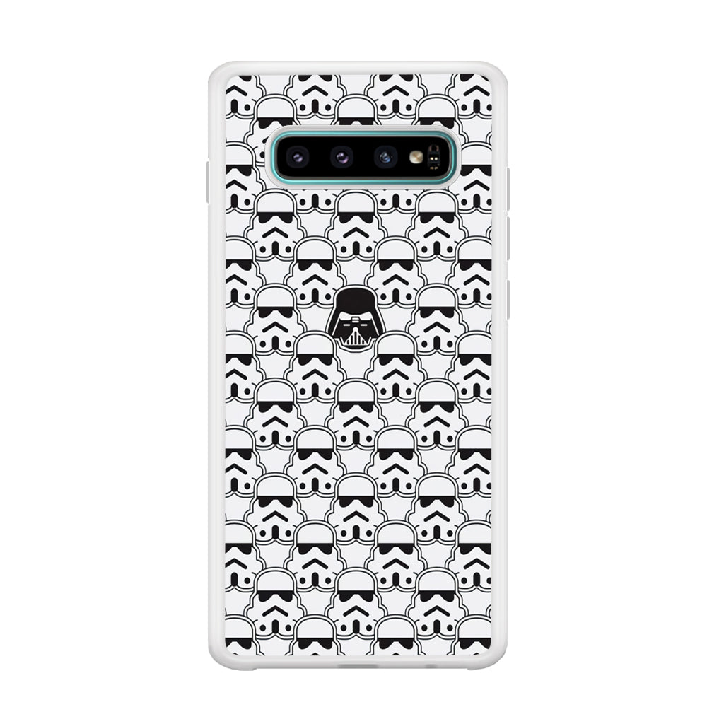 Stormtrooper Face Pattern Star Wars Samsung Galaxy S10 Case