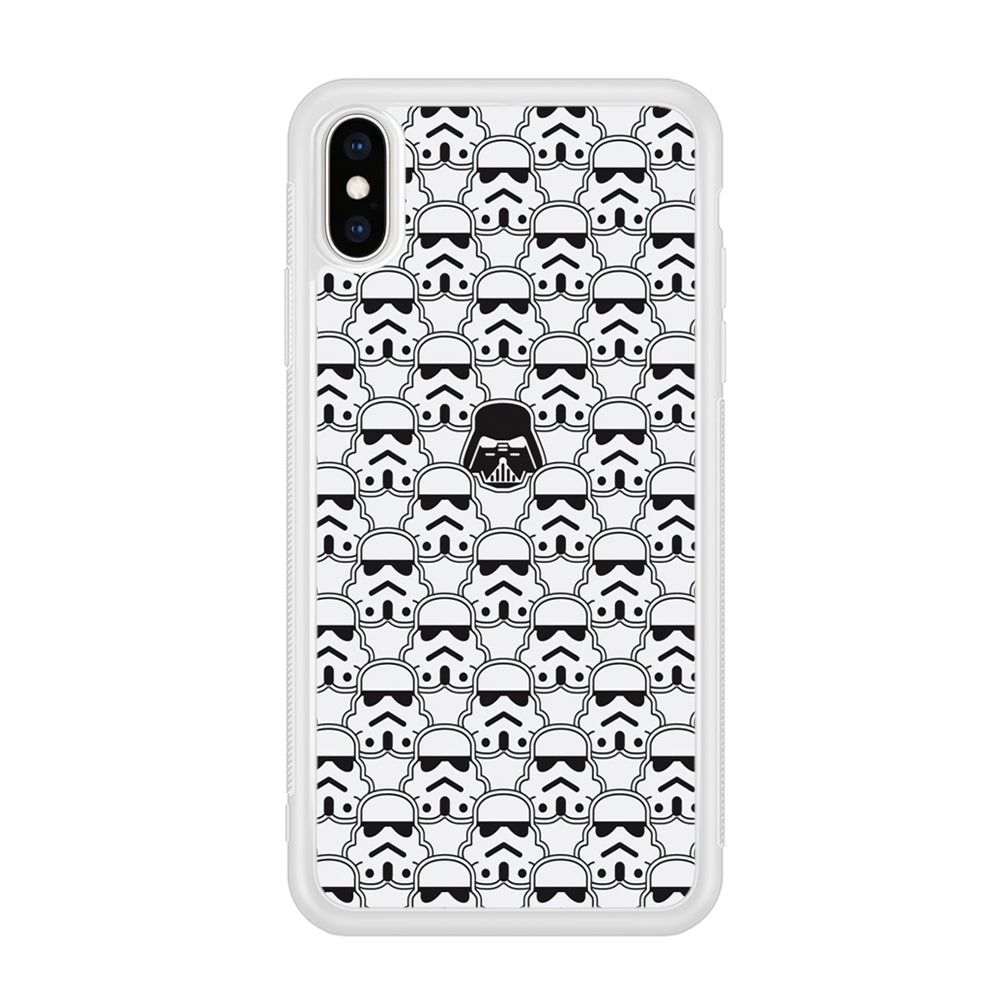 Stormtrooper Face Pattern Star Wars iPhone Xs Max Case