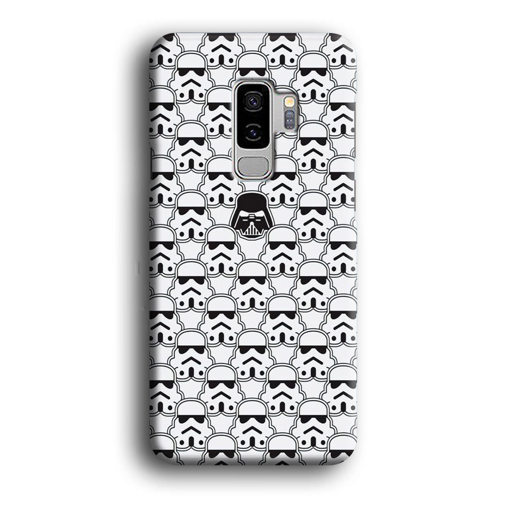 Stormtrooper Face Pattern Star Wars Samsung Galaxy S9 Plus Case