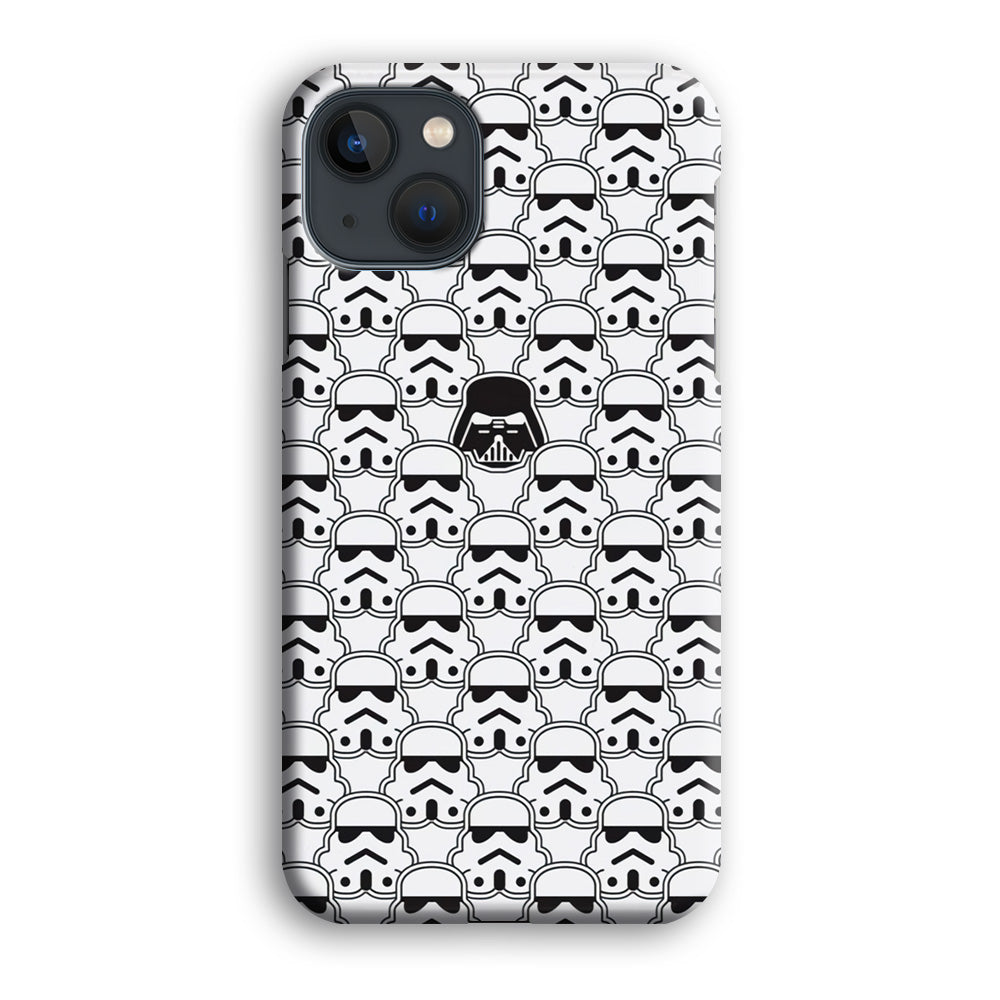 Stormtrooper Face Pattern Star Wars iPhone 13 Mini Case