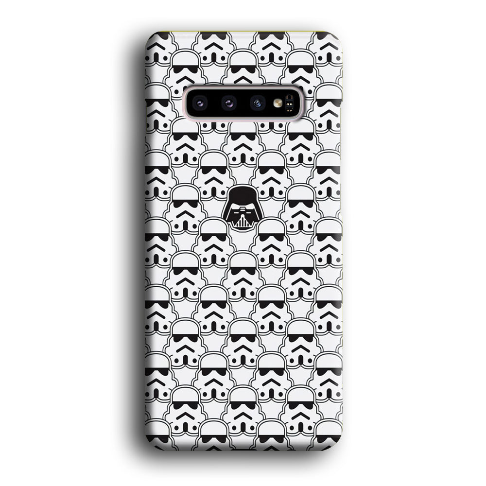 Stormtrooper Face Pattern Star Wars Samsung Galaxy S10 Case