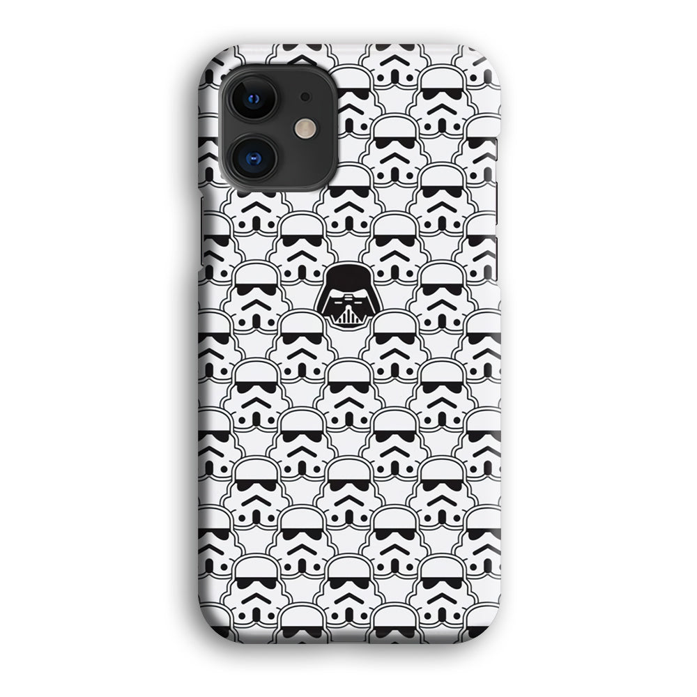 Stormtrooper Face Pattern Star Wars iPhone 12 Case