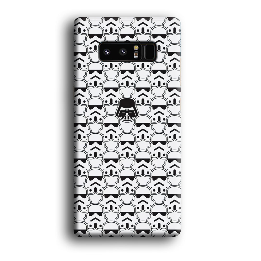 Stormtrooper Face Pattern Star Wars Samsung Galaxy Note 8 Case