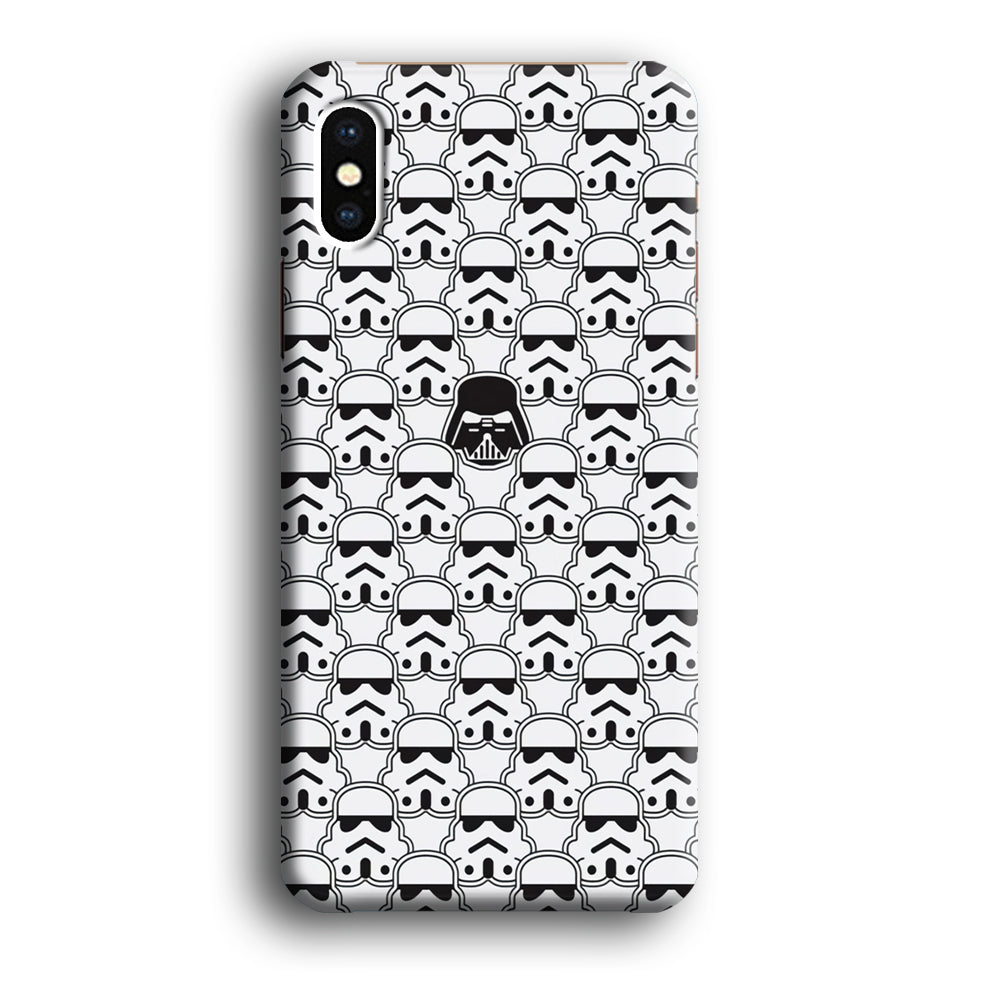 Stormtrooper Face Pattern Star Wars iPhone Xs Max Case