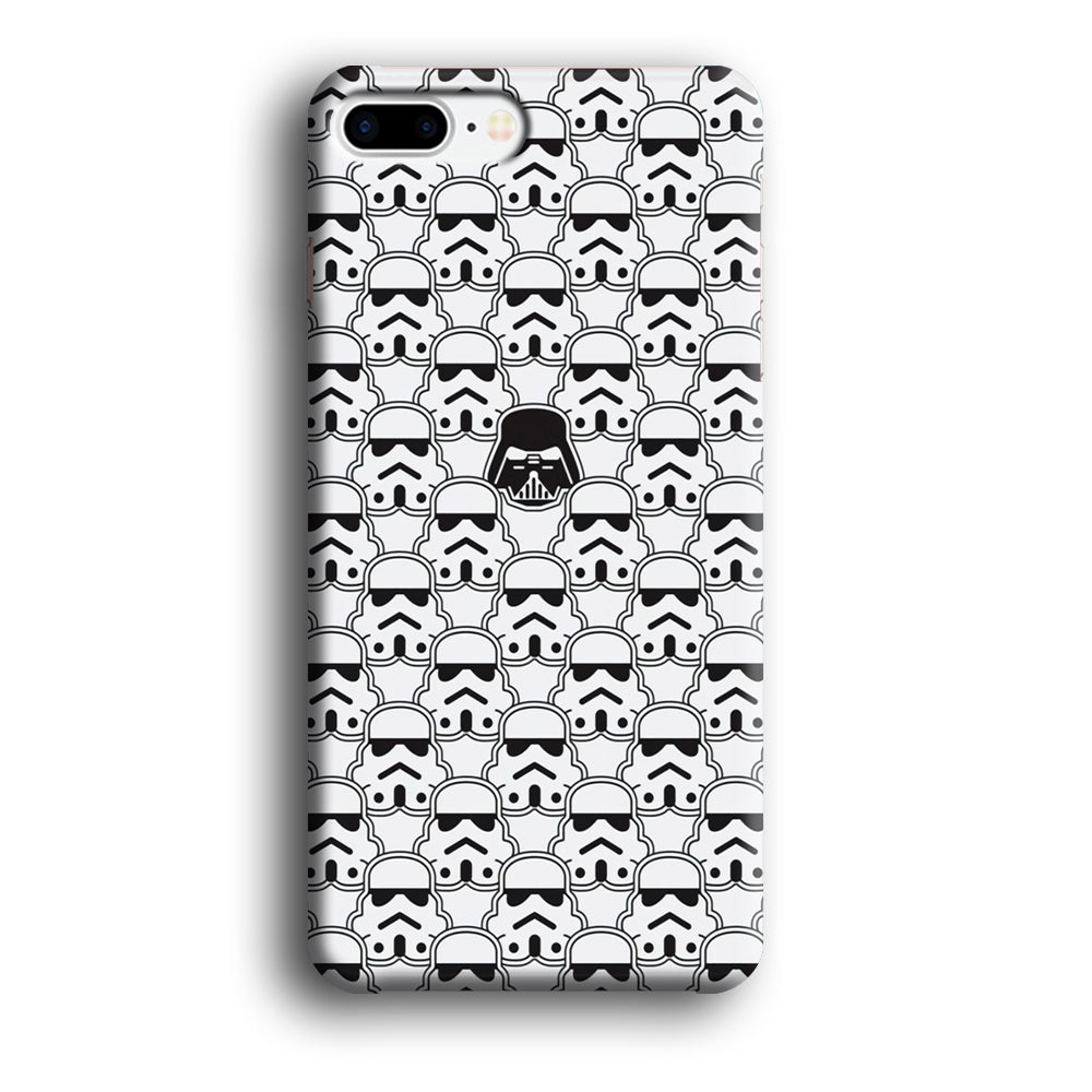 Stormtrooper Face Pattern Star Wars iPhone 8 Plus Case