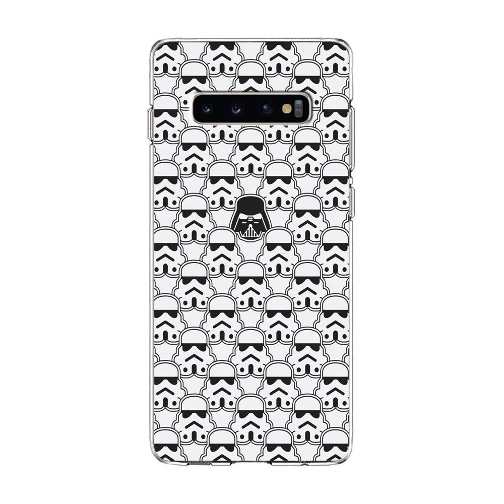 Stormtrooper Face Pattern Star Wars Samsung Galaxy S10 Case