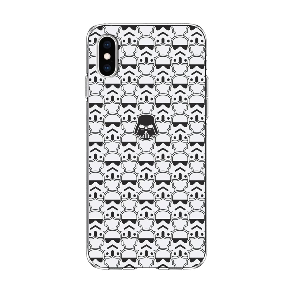 Stormtrooper Face Pattern Star Wars iPhone Xs Case