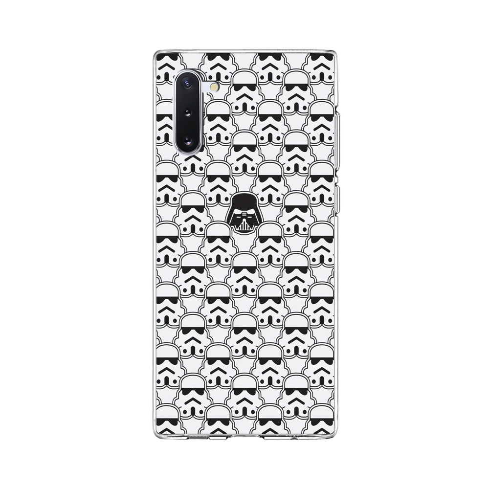 Stormtrooper Face Pattern Star Wars Samsung Galaxy Note 10 Case