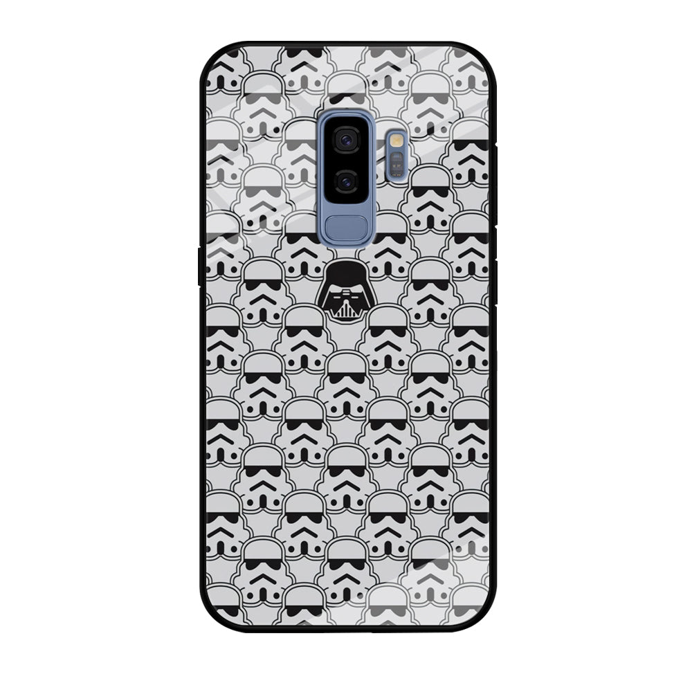 Stormtrooper Face Pattern Star Wars Samsung Galaxy S9 Plus Case