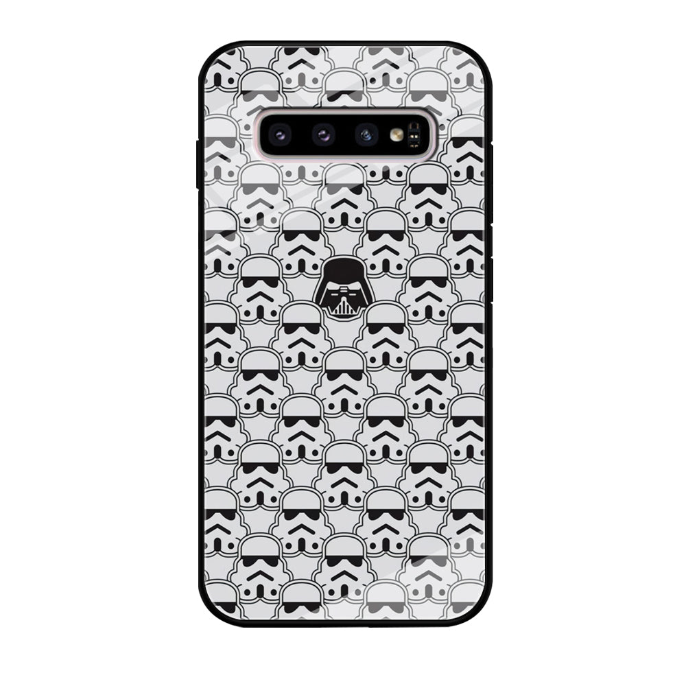 Stormtrooper Face Pattern Star Wars Samsung Galaxy S10 Case