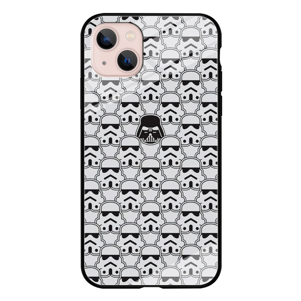 Stormtrooper Face Pattern Star Wars iPhone 14 Plus Case