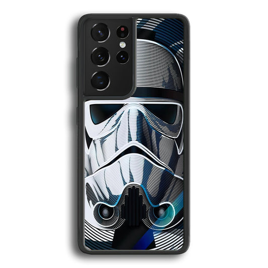 Stormtrooper Face Star Wars Samsung Galaxy S21 Ultra Case-Phone Case-Rubber Black (2D Case)-Altracase