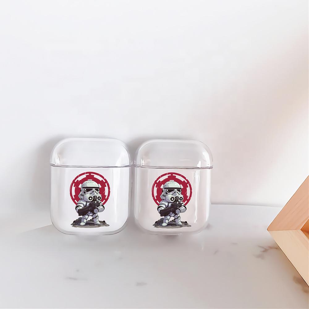 Stormtrooper Mini Cartoon Hard Plastic Protective Clear Case Cover For Apple Airpods-AirPod Case-Altracase