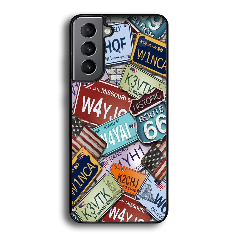 Street Signs USA Samsung Galaxy S24 Plus Case-Phone Case-Rubber Black (2D Case)-Altracase