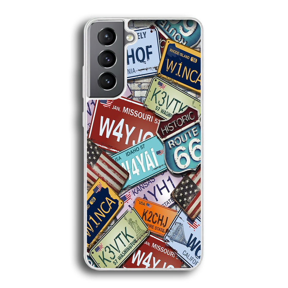 Street Signs USA Samsung Galaxy S24 Plus Case-Phone Case-Rubber White (2D Case)-Altracase