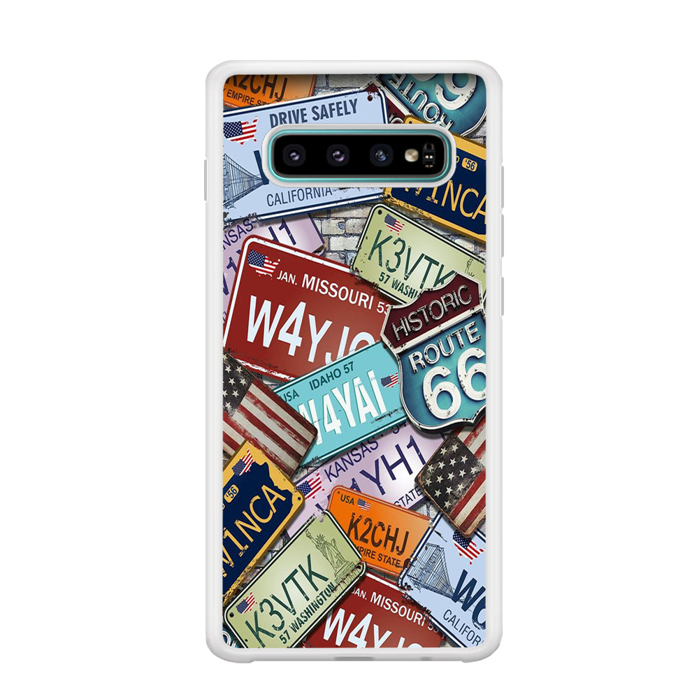 Street Signs USA Samsung Galaxy S10 Case