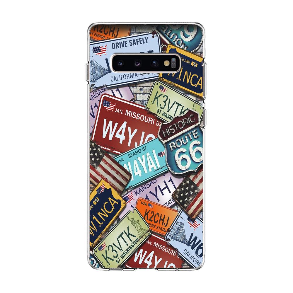 Street Signs USA Samsung Galaxy S10 Case