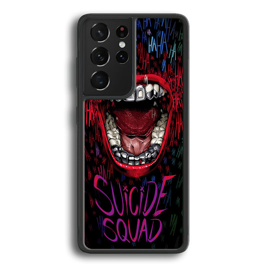 Suicide Squad Art Samsung Galaxy S21 Ultra Case-Phone Case-Rubber Black (2D Case)-Altracase