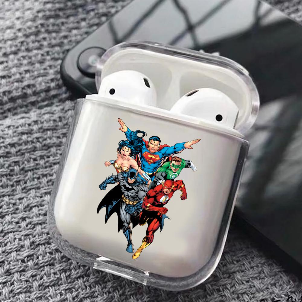 Superhero Comic Hard Plastic Protective Clear Case Cover For Apple Airpods-AirPod Case-Altracase