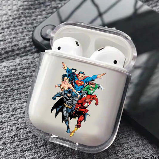 Superhero Comic Hard Plastic Protective Clear Case Cover For Apple Airpods-AirPod Case-Altracase