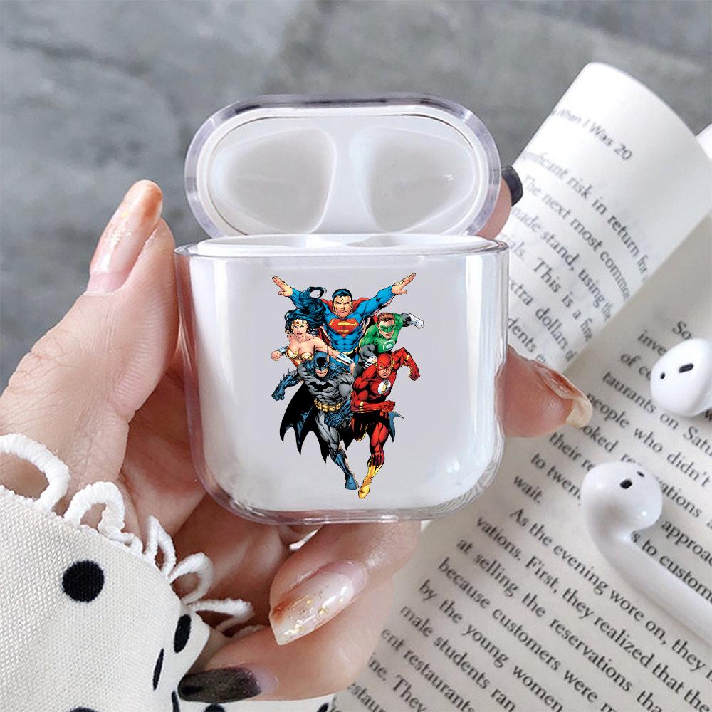 Superhero Comic Hard Plastic Protective Clear Case Cover For Apple Airpods-AirPod Case-Altracase